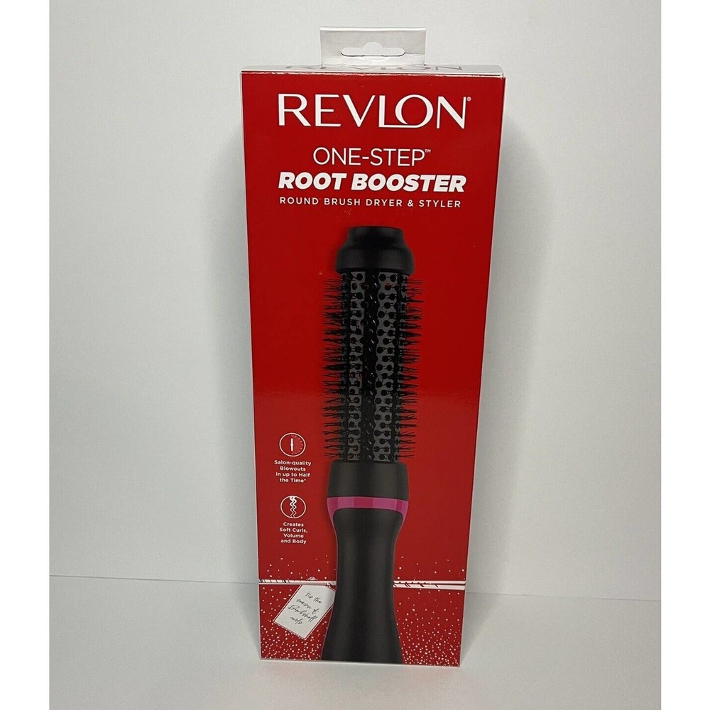 NWOT Revlon One-Step 1-1/2'' Root Booster Round Brush Dryer and Styler